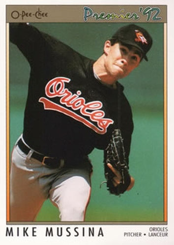 #87 Mike Mussina - Baltimore Orioles - 1992 O-Pee-Chee Premier Baseball