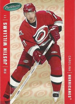 #87 Justin Williams - Carolina Hurricanes - 2005-06 Parkhurst Hockey