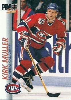 #87 Kirk Muller - Montreal Canadiens - 1992-93 Pro Set Hockey