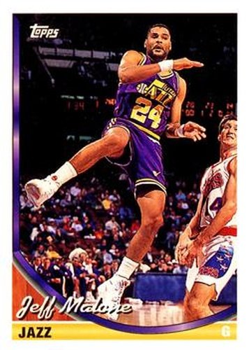 #87 Jeff Malone - Utah Jazz - 1993-94 Topps Basketball