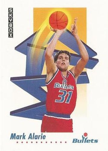 #287 Mark Alarie - Washington Bullets - 1991-92 SkyBox Basketball