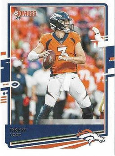#87b Drew Lock - Denver Broncos - 2020 Donruss Football