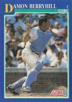 #881 Damon Berryhill - Chicago Cubs - 1991 Score Baseball