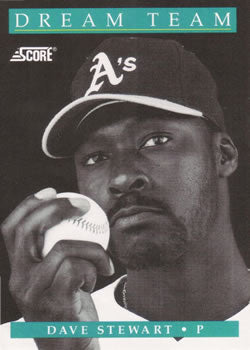 #883 Dave Stewart - Oakland Athletics - 1991 Score Baseball