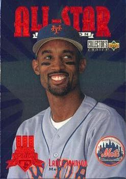 #41 Lance Johnson - New York Mets - 1997 Collector's Choice Baseball - All-Star Connection