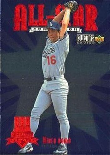 #45 Hideo Nomo - Los Angeles Dodgers - 1997 Collector's Choice Baseball - All-Star Connection