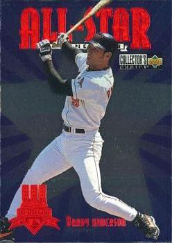 #6 Brady Anderson - Baltimore Orioles - 1997 Collector's Choice Baseball - All-Star Connection