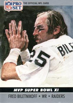 #11 Fred Biletnikoff - Oakland Raiders - 1990 Pro Set Football - Super Bowl MVP's