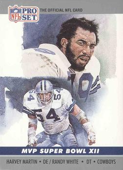 #12 Harvey Martin / Randy White - Dallas Cowboys - 1990 Pro Set Football - Super Bowl MVP's