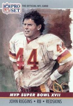 #17 John Riggins - Washington Redskins - 1990 Pro Set Football - Super Bowl MVP's