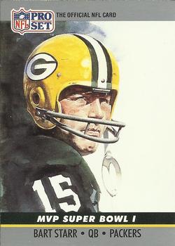 #1 Bart Starr - Green Bay Packers - 1990 Pro Set Football - Super Bowl MVP's