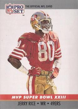 #23 Jerry Rice - San Francisco 49ers - 1990 Pro Set Football - Super Bowl MVP's