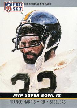#9 Franco Harris - Pittsburgh Steelers - 1990 Pro Set Football - Super Bowl MVP's
