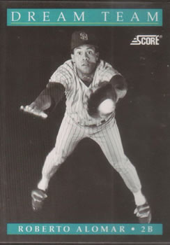 #887 Roberto Alomar - San Diego Padres - 1991 Score Baseball
