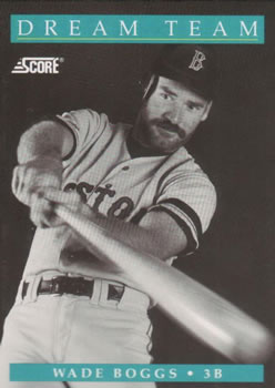 #889 Wade Boggs - Boston Red Sox - 1991 Score Baseball