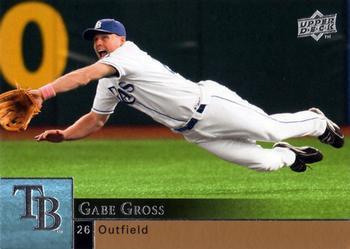 #889 Gabe Gross - Tampa Bay Rays - 2009 Upper Deck Baseball