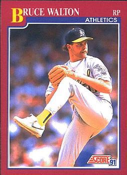 #88T Bruce Walton - Oakland Athletics - 1991 Score Rookie & Traded Baseball