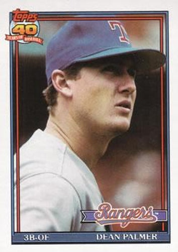 #88T Dean Palmer - Texas Rangers - 1991 Topps Traded Baseball