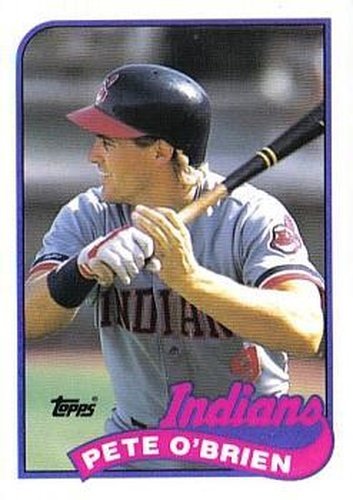 #88T Pete O'Brien - Cleveland Indians - 1989 Topps Traded Baseball