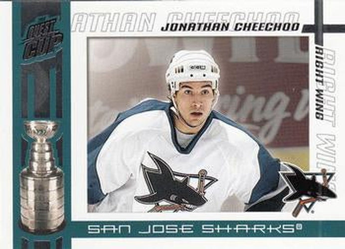 #88 Jonathan Cheechoo - San Jose Sharks - 2003-04 Pacific Quest for the Cup Hockey