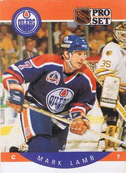 #88 Mark Lamb - Edmonton Oilers - 1990-91 Pro Set Hockey