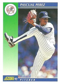 #88 Pascual Perez - New York Yankees - 1992 Score Baseball