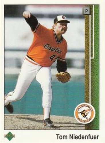 #488 Tom Niedenfuer - Baltimore Orioles - 1989 Upper Deck Baseball