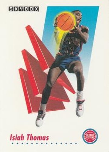 #88 Isiah Thomas - Detroit Pistons - 1991-92 SkyBox Basketball