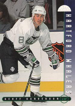 #88 Geoff Sanderson - Hartford Whalers - 1995-96 Leaf Hockey