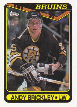 #88 Andy Brickley - Boston Bruins - 1990-91 Topps Hockey