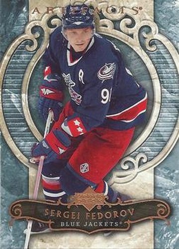 #88 Sergei Fedorov - Columbus Blue Jackets - 2007-08 Upper Deck Artifacts Hockey