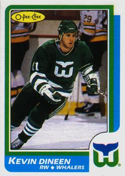 #88 Kevin Dineen - Hartford Whalers - 1986-87 O-Pee-Chee Hockey