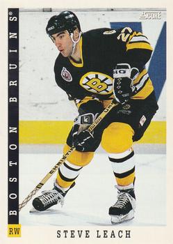 #88 Steve Leach - Boston Bruins - 1993-94 Score Canadian Hockey