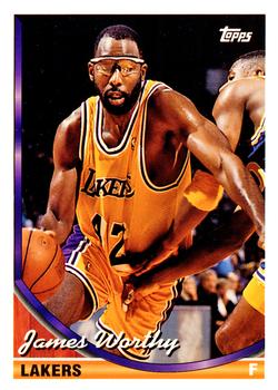 #88 James Worthy - Los Angeles Lakers - 1993-94 Topps Basketball