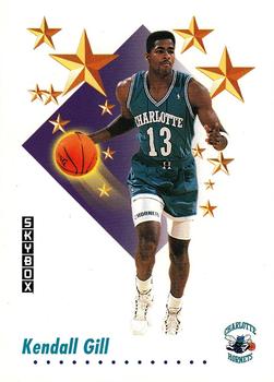 #488 Kendall Gill - Charlotte Hornets - 1991-92 SkyBox Basketball