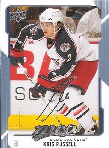 #88 Kris Russell - Columbus Blue Jackets - 2008-09 Upper Deck MVP Hockey