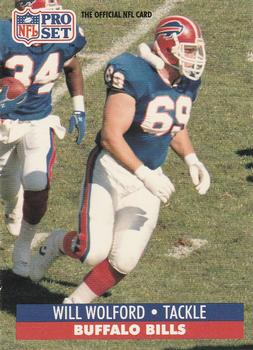 #88 Will Wolford - Buffalo Bills - 1991 Pro Set Football