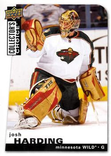 #88 Josh Harding - Minnesota Wild - 2008-09 Collector's Choice Hockey