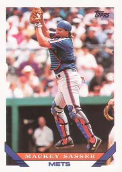 #788 Mackey Sasser - New York Mets - 1993 Topps Baseball