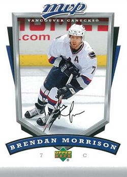 #288 Brendan Morrison - Vancouver Canucks - 2006-07 Upper Deck MVP Hockey