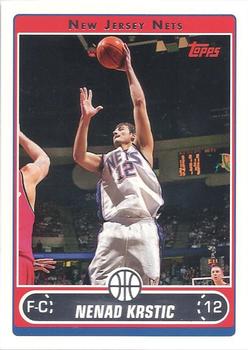 #88 Nenad Krstic - New Jersey Nets - 2006-07 Topps Basketball