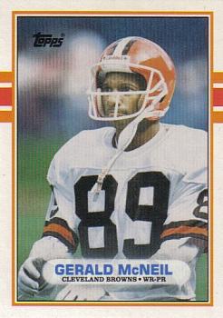 #88T Gerald McNeil - Cleveland Browns - 1989 Topps Traded Football