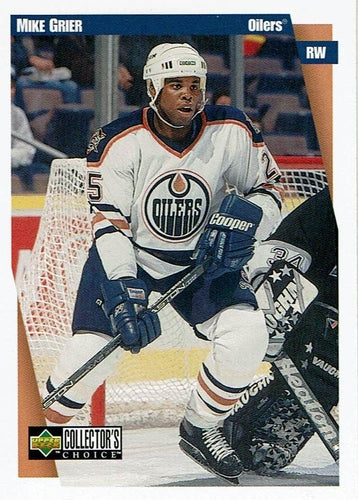 #88 Mike Grier - Edmonton Oilers - 1997-98 Collector's Choice Hockey