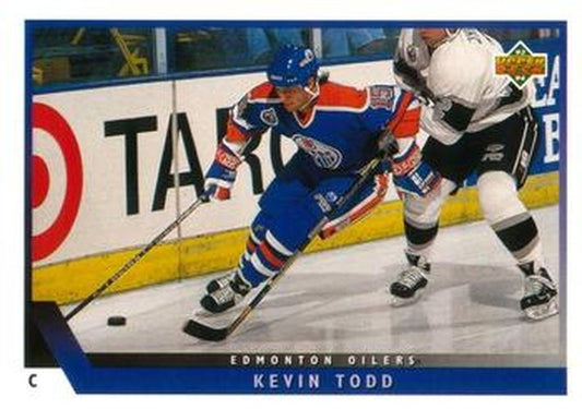 #88 Kevin Todd - Edmonton Oilers - 1993-94 Upper Deck Hockey