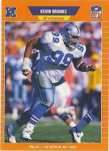 #88 Kevin Brooks - Dallas Cowboys - 1989 Pro Set Football