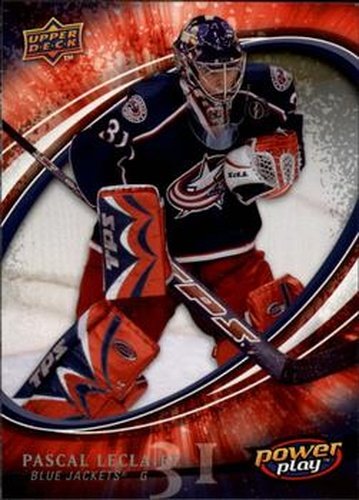 #88 Pascal Leclaire - Columbus Blue Jackets - 2008-09 Upper Deck Power Play Box Set Hockey