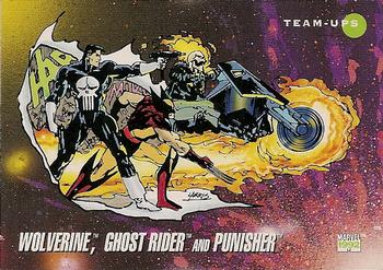 #88 Wolverine, Ghost Rider and Punisher - 1992 Impel Marvel Universe