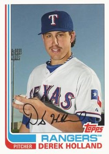 #88 Derek Holland - Texas Rangers - 2013 Topps Archives Baseball