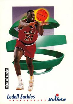 #288 Ledell Eackles - Washington Bullets - 1991-92 SkyBox Basketball