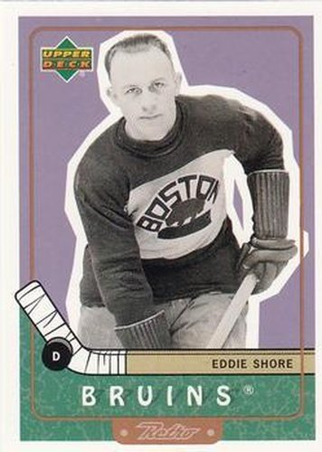 #88 Eddie Shore - Boston Bruins - 1999-00 Upper Deck Retro Hockey